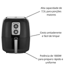 Fritadeira Air Fryer Preta 7,5L 220V Agratto