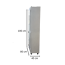 Armário Epoxi Vazio para 20 Assadeira 40x80 Mafran