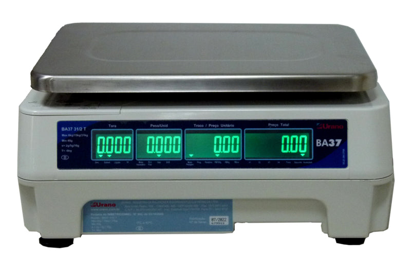 Balança Digital Etiquetadora 31Kg BA37 - Urano