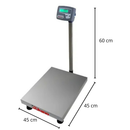 Balança de Plataforma Industrial 300kg Urano UR10000 Light – Bandeja Inox