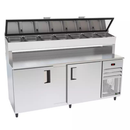 Balcão de Serviço 2 metros Refrigerado INT/EXT Inox Com Condimentador Venâncio