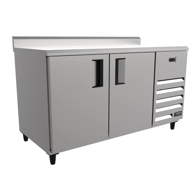 Balcão de encosto Congelados 1,5m Inox - Venâncio