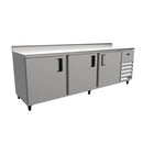 Balcão de Encosto Refrigerado Venâncio Full inox 2,5m 220V - Venâncio