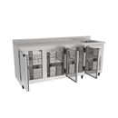 Balcão de Serviço Refrigerado Inox Interno e Externo com Cuba Direita Kofisa