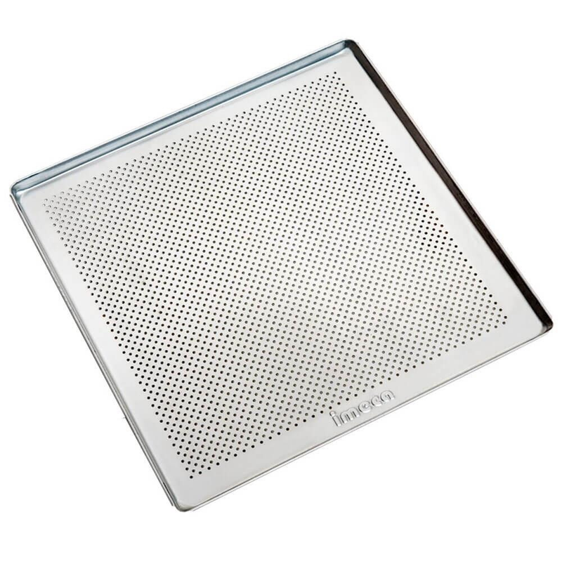 Bandeja Turbo 35x35x1 perfurada Estampada Inox