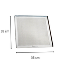 Bandeja Turbo 35x35x1 perfurada Estampada Inox