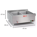 Banho Maria Profissional Digital 10L com 2 Cubas Red Chameleaon