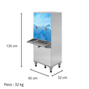 Bebedouro Industrial 50 Litros Adesivado 1 Torneira Gelada e 1 Torneira Natural Frisbel