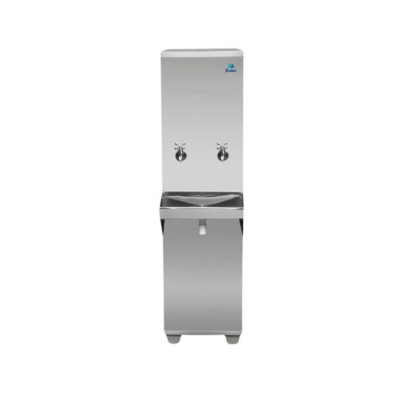 Bebedouro Industrial 25 Litros Inox 1 Torneira Gelada e 1 Torneira Natural Frisbel