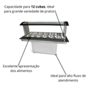 Buffet Self Service Quente 12 Cubas Polar