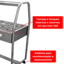Buffet Térmico 6 Cubas Quentes 220V Spolu