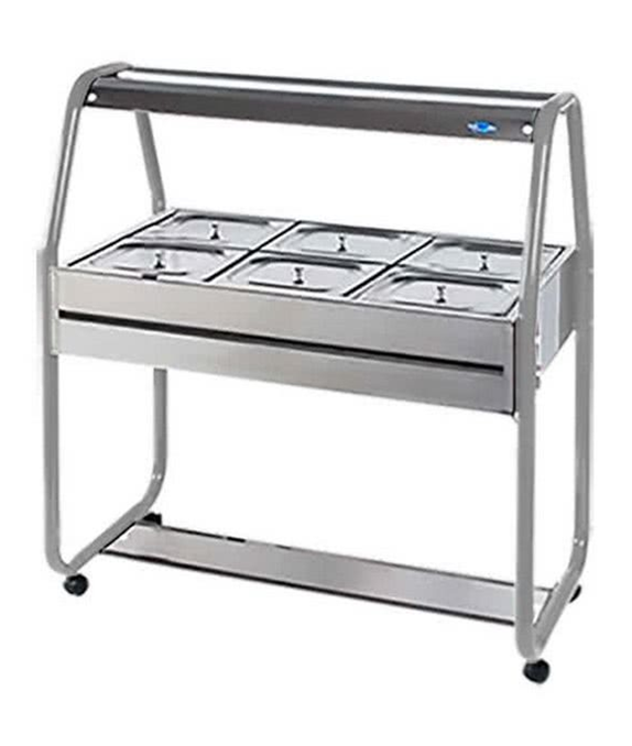 Buffet Self Service Salada 6 Cubas Cinza Luxo - Ibet