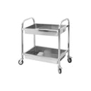 Carrinho Inox 2 Bandejas Aço Inox Lume inox