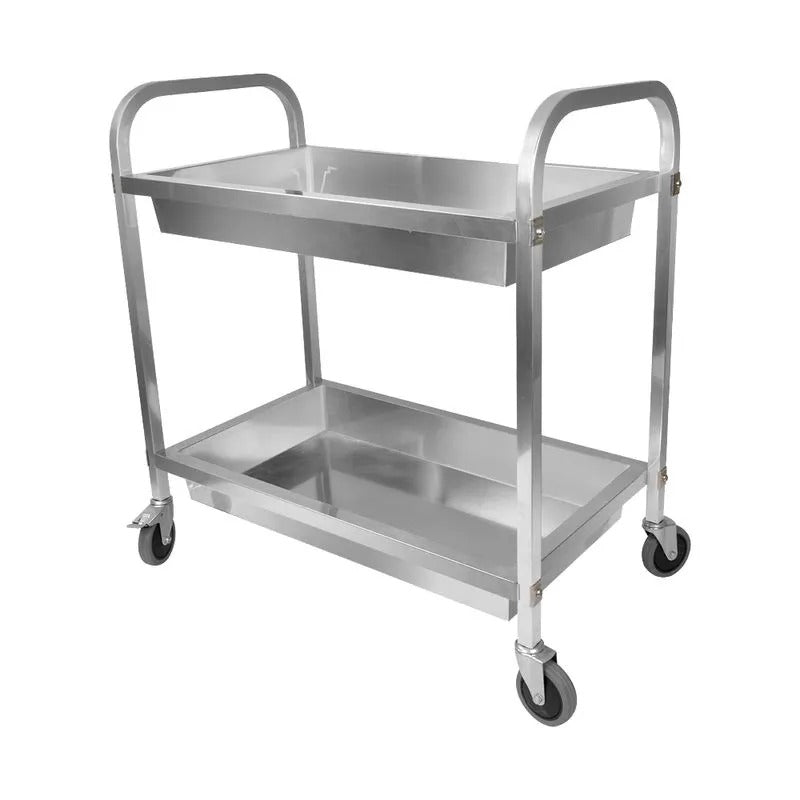 Carro Auxiliar Inox 2 Bandejas