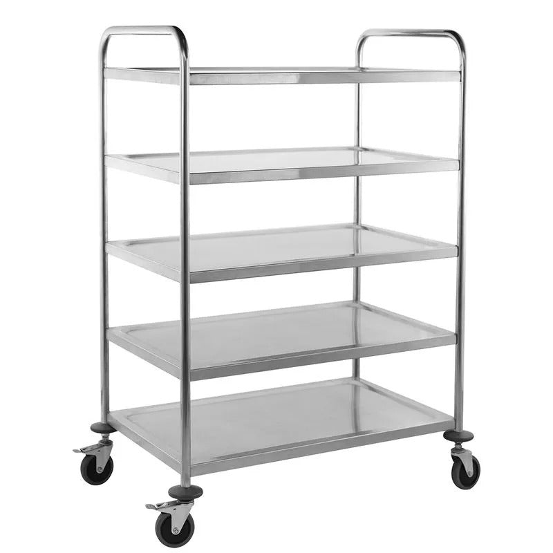 Carro Auxiliar Inox 5 Bandejas
