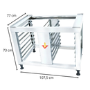 Cavalete para Forno Combinado Don Bidone 6/7/10/12 Gn Venâncio