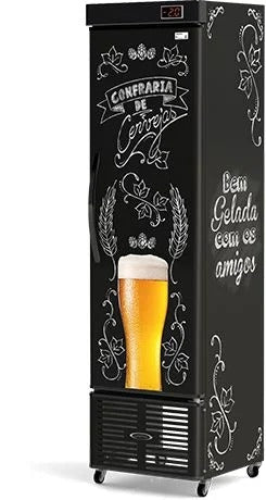 Cervejeira Visa cooler 250 Litros Porta Cega Slim Bar 220v - Conservex