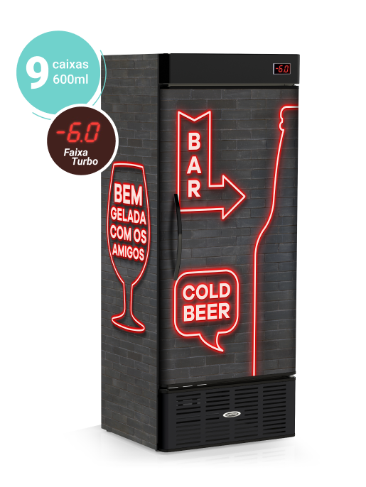 Cervejeira Visa Cooler 600 Litros 220v Para Bar e Pub - Conservex