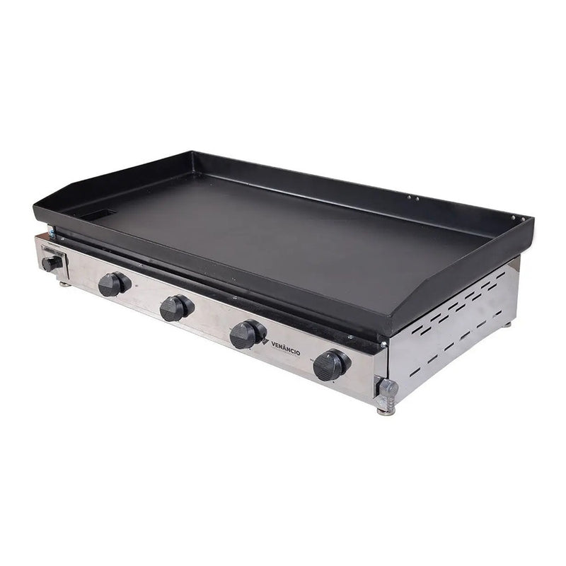 Chapa Inox 100cm a Gás GLP 4 queimadores - Venâncio