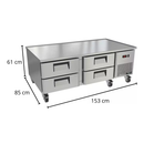 Chef Base Prime 150 com Gavetas 220V Venâncio