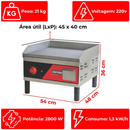 Churrasqueira Chapa Para Lanche Elétrica 220V Croydon