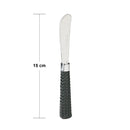 Espátula Raspadora 15 cm Profissional em Aço Inox c/ Cabo em Polipropileno Preto