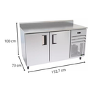 Balcão de Encosto Conservador Congelados 1500mm 220V Venâncio