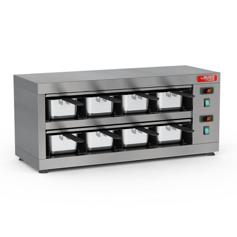 Conservador de Proteínas Horizontal Aberto 8 Cubas 220V Red Chameleon
