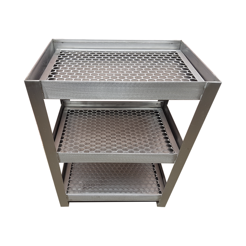 Copeira Inox 3 Planos Belinox 600x380x500mm Fritomaq