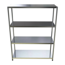 Estante Inox 430 150x40x165cm Com 4 Planos Lisa