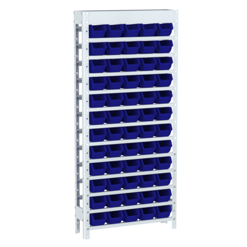 Estrutura Caixa Box 133x60x14 60 Gavetas 3 Cristal sem Caixa - Amapá