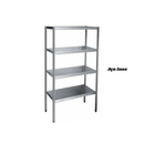 Estante Inox 4 planos lisa 100x40x165cm Promaq