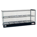 Estufa Vidro Reto 10 Bandejas Duplas LED com Perfil Preto 220V Tita