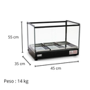 Estufa para Salgados 3 Bandejas Vidro Reto 220V - Tita