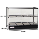 Estufa Vidro Reto 8 Bandeja Dupla Led 220V Tita