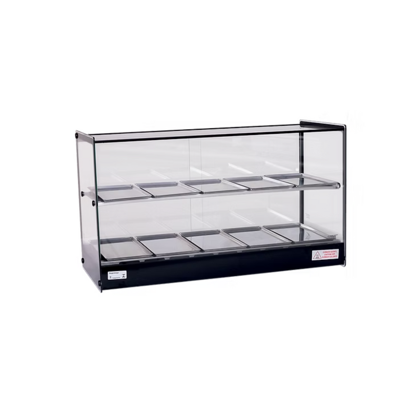 Estufa Dupla para Salgados 10 Bandejas Vidro Reto 220V - Tita