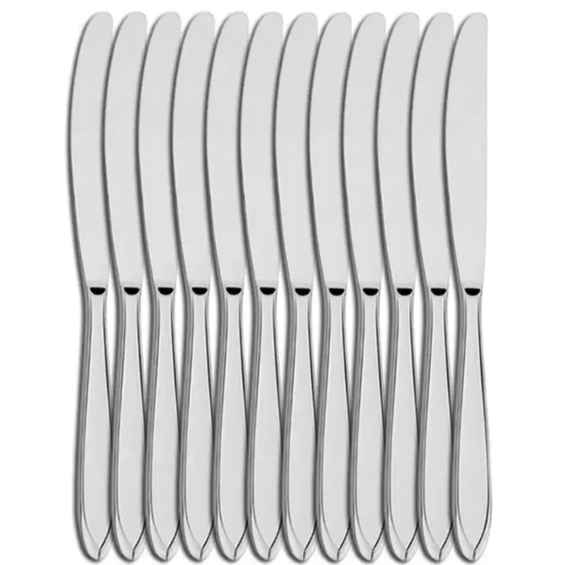 Conjunto com 12 Facas Sobremesa Star GP Inox