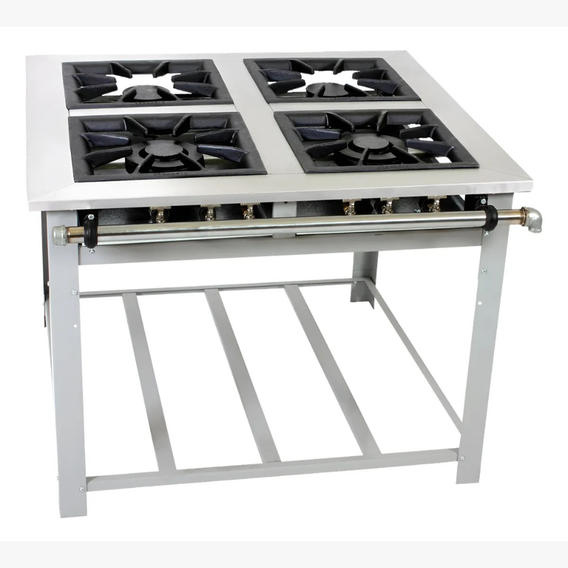 Fogão Industrial Maxi Inox 04 Bocas 40x40 Venâncio