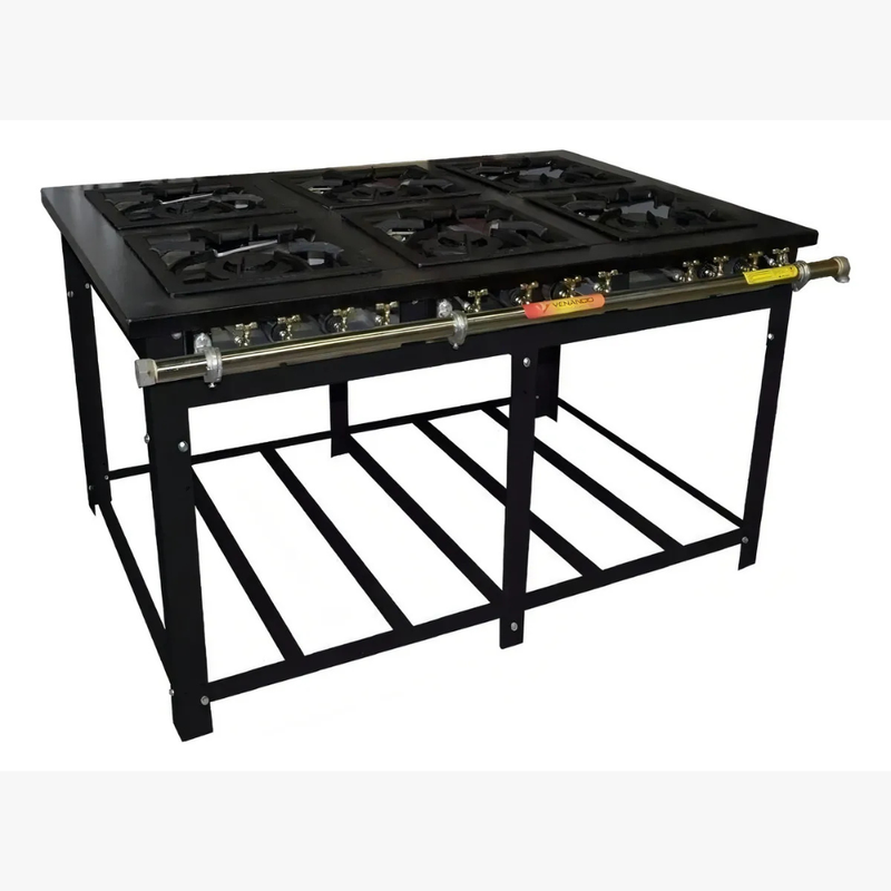 Fogão Industrial Maxi 06 Bocas 40x40 Venâncio