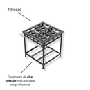 Fogão Industrial Alta Pressão Epoxi Fast Gourmet