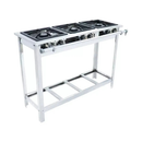 Fogão Extra Inox 3 Bocas 2 Bocas Duplas 1 Boca Simples Venâncio