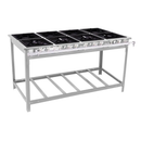 Fogão Extra Inox 8 Bocas 4 Bocas Duplas 4 Bocas Simples Venâncio