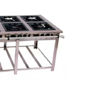Fogão Maxi 6 Bocas Duplas Central Inox 40x40 Venâncio