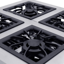 Fogão Maxi Inox Linha 4 Queimadores Espera Forno GLP Venâncio