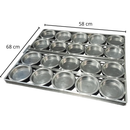Assadeira  para 20 Pães de Hambúrguer 68x58cm Alispan