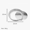 Forma Para Torta Crespa Com Fundo Removível