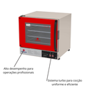 Forno Turbo Eletrico Plus Fast Oven Vermelho 200V Progas