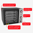 Forno Convector Venâncio Smart Basic Preto/Inox 220V Venâncio