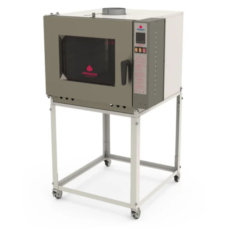 Forno Turbo Pintado A Gás Com 5 Esteiras Progás