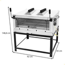 Forno Roma à Gás 90 Inox Infravermelho Venâncio